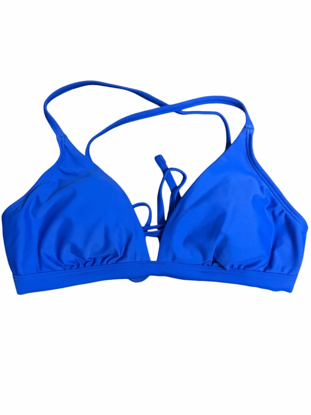 CUPSHE Royal Blue Strappy Back V-Neck Bikini Set S NWT - Picture 8 of 13
